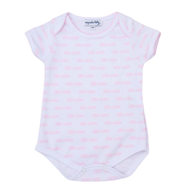 Magnolia Baby Little Sister Printed Bodysuit-Pink