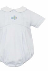 Petit Bebe Blue Stripe Fish Knit Bubble