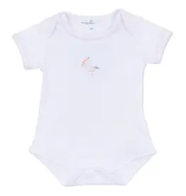 Magnolia Baby Vintage Stork Bodysuit, Pink