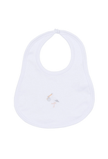 Magnolia Baby Vintage Stork Bib, White