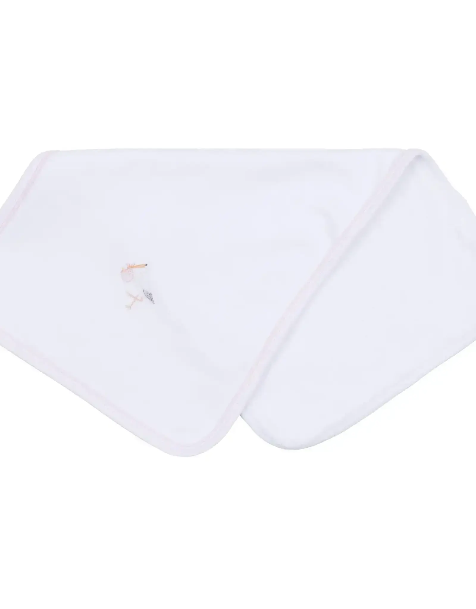 Magnolia Baby Vintage Stork Burp Cloth, Pink