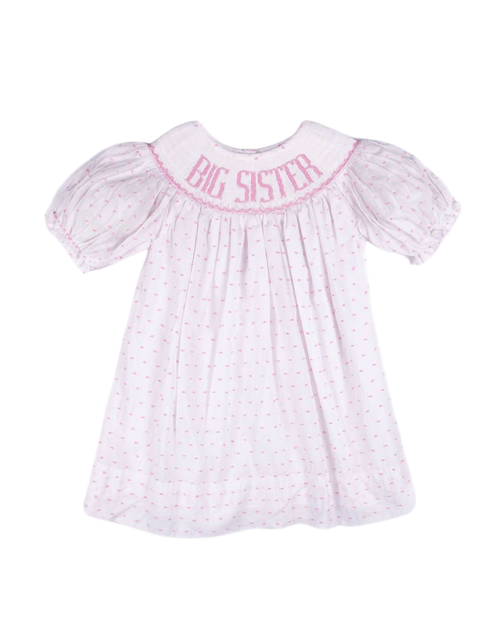 Shop Teeta Big Sister Dress , Pink Swiss Dot
