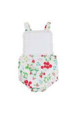 The Beaufort Bonnet Company Sally Sunsuit, Broadcloth, Berry Sweet