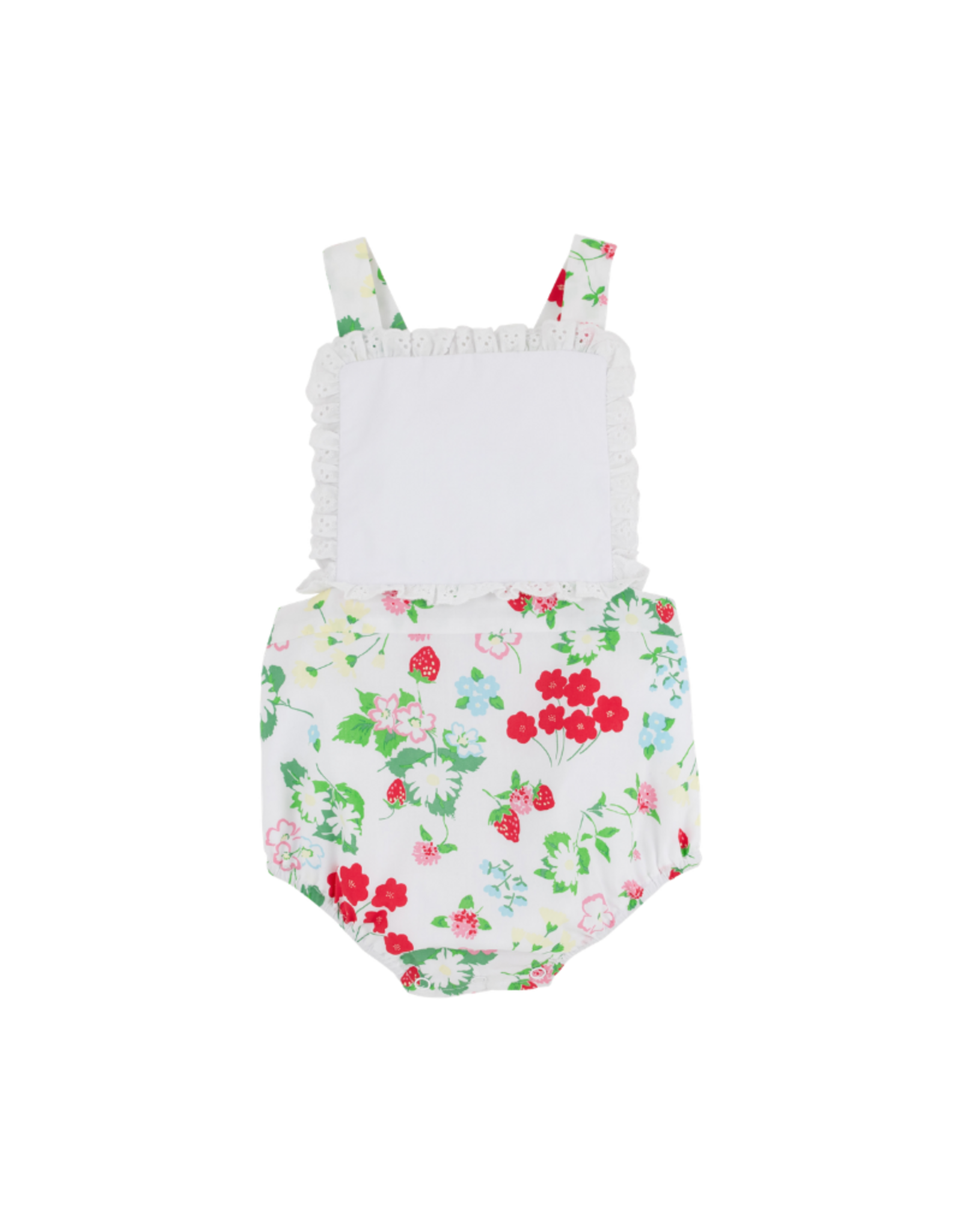 The Beaufort Bonnet Company Sally Sunsuit, Broadcloth, Berry Sweet