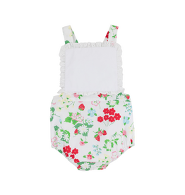 The Beaufort Bonnet Company Sally Sunsuit, Broadcloth, Berry Sweet