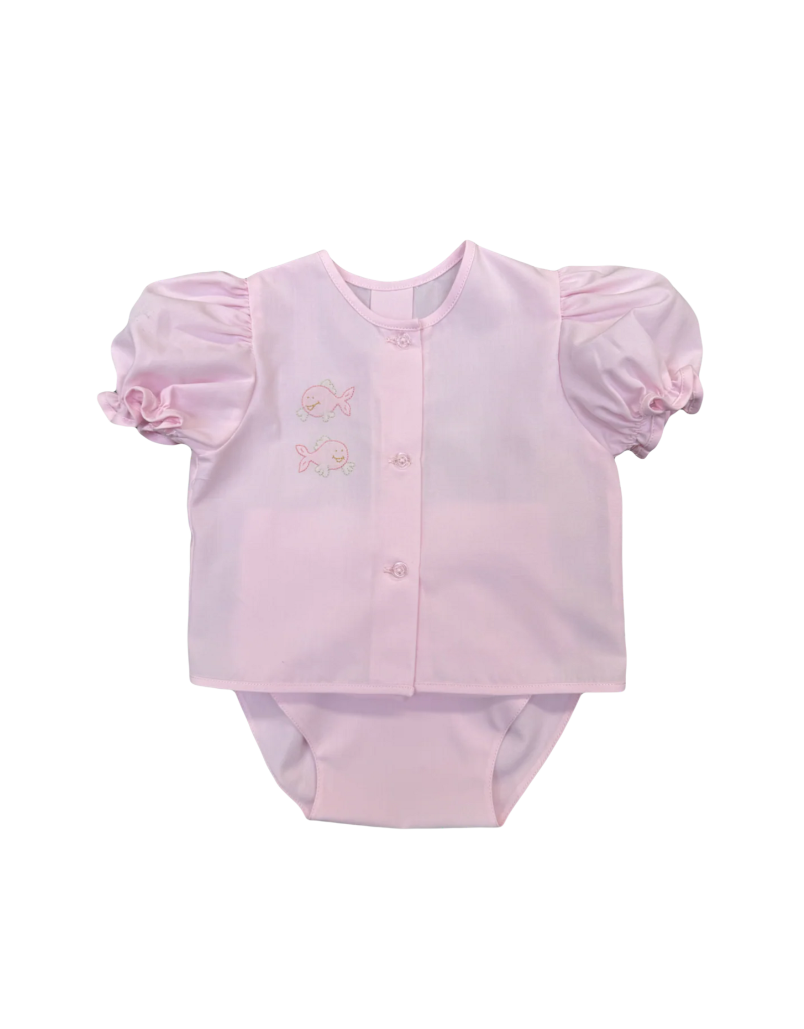 Auraluz Pink Fish Diaper Set