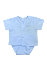 Auraluz Blue Fish Diaper Set