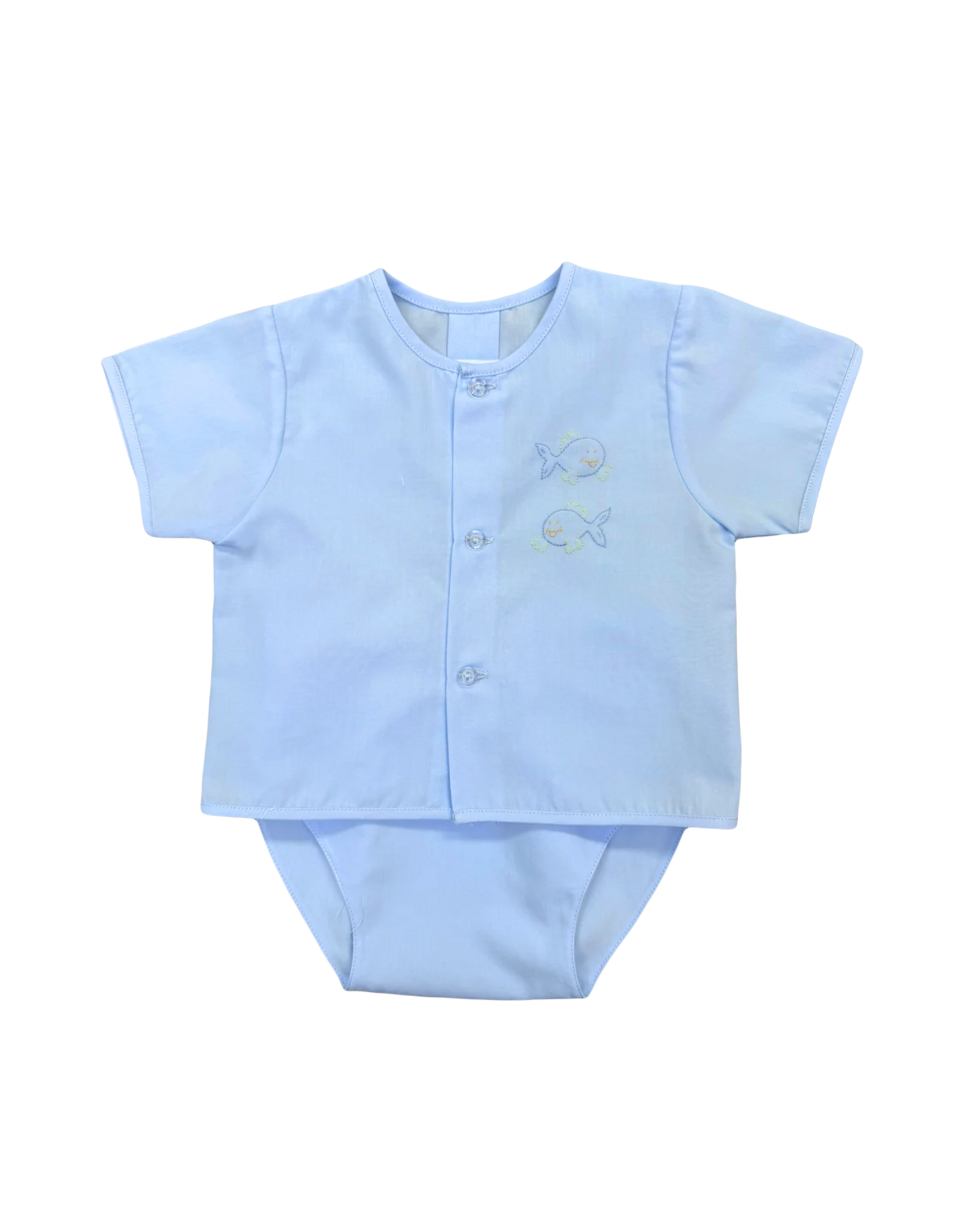 Auraluz Blue Fish Diaper Set