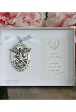 Baby Cradle Medal Angel for Boy