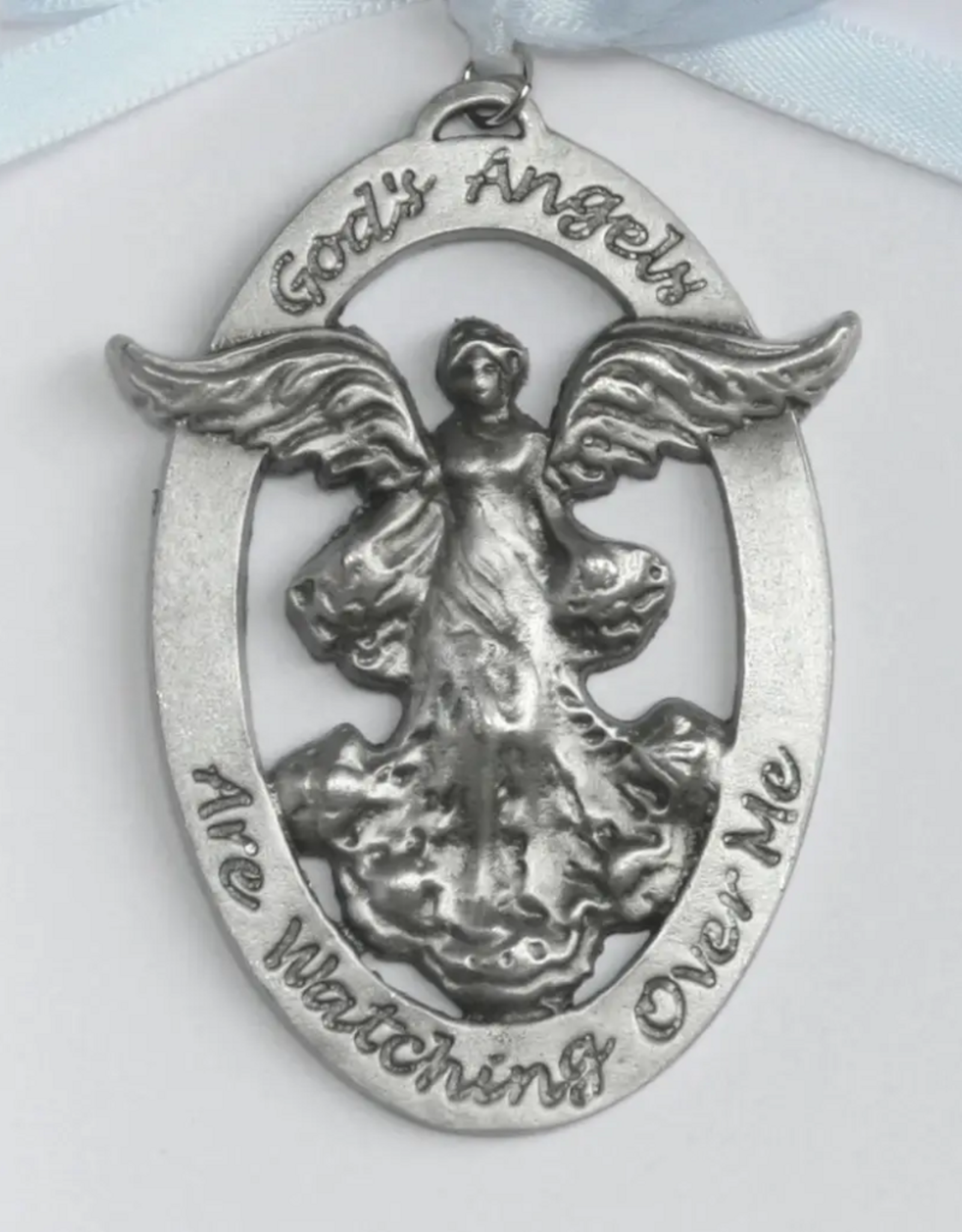 Baby Cradle Medal Angel for Boy