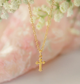 Classic Baby Cross Gold Necklace