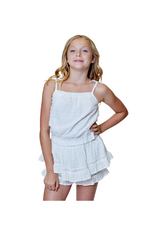 Design History White Swiss Dot Skort Set