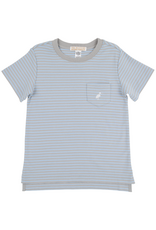 The Beaufort Bonnet Company Carter Crewneck, Blue and Grantley Gray Stripe