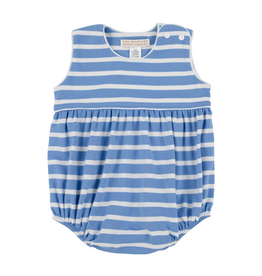 The Beaufort Bonnet Company Barlett Pima Bubble, Barbados Blue Stripe