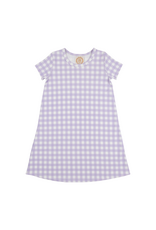 The Beaufort Bonnet Company Polly Play Dress SS, Lauderdale Lavender Gingham