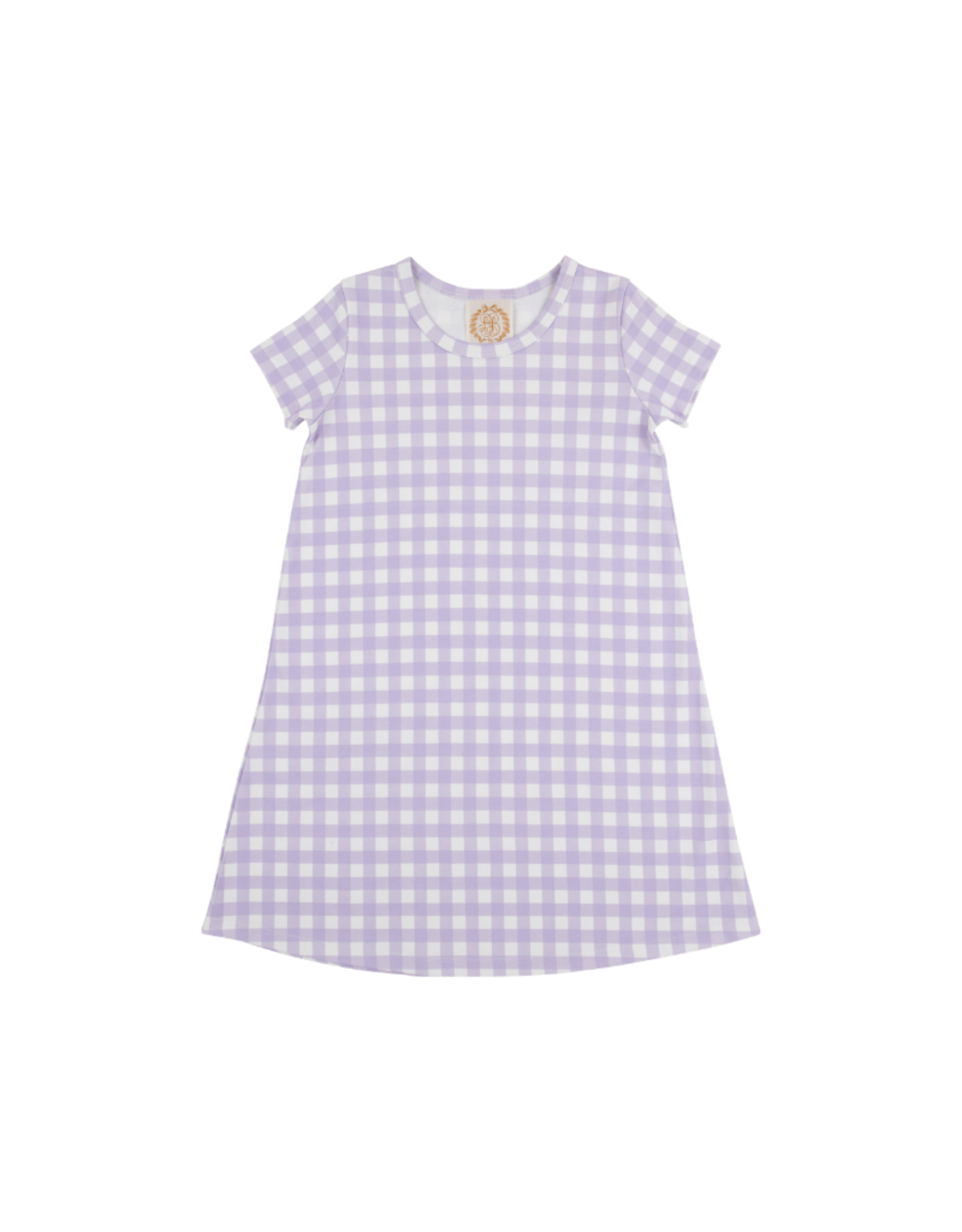 The Beaufort Bonnet Company Polly Play Dress SS, Lauderdale Lavender Gingham