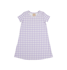 The Beaufort Bonnet Company Polly Play Dress SS, Lauderdale Lavender Gingham