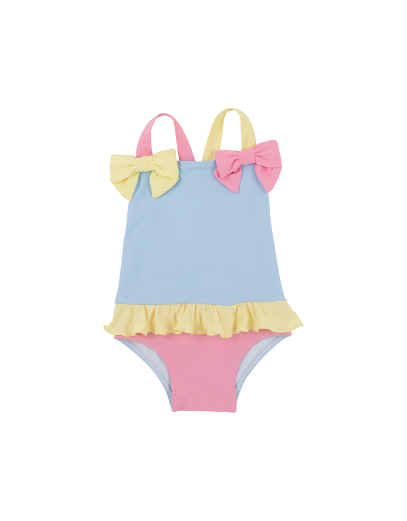 The Beaufort Bonnet Company Taylor Bay Bathing Suit, Blue, Hot Pink, Yellow