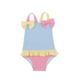The Beaufort Bonnet Company Taylor Bay Bathing Suit, Blue, Hot Pink, Yellow