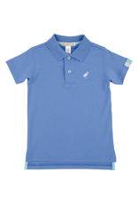 The Beaufort Bonnet Company Prim and Proper SS Polo, Barbados Blue