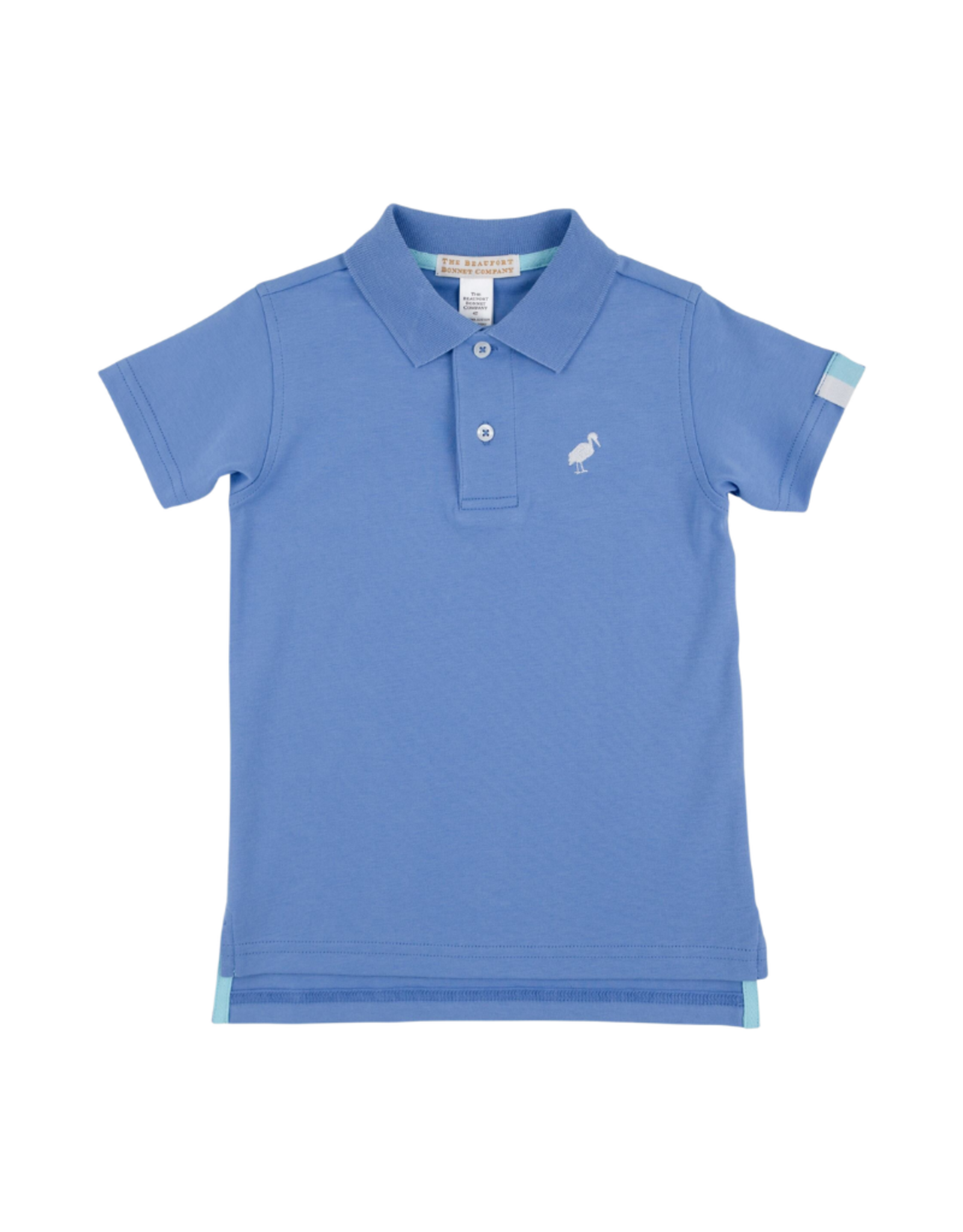 The Beaufort Bonnet Company Prim and Proper SS Polo, Barbados Blue