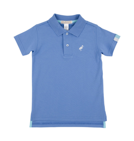 The Beaufort Bonnet Company Prim and Proper SS Polo, Barbados Blue