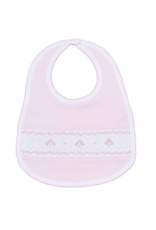 Magnolia Baby Lillian Smocked Bib, Pink