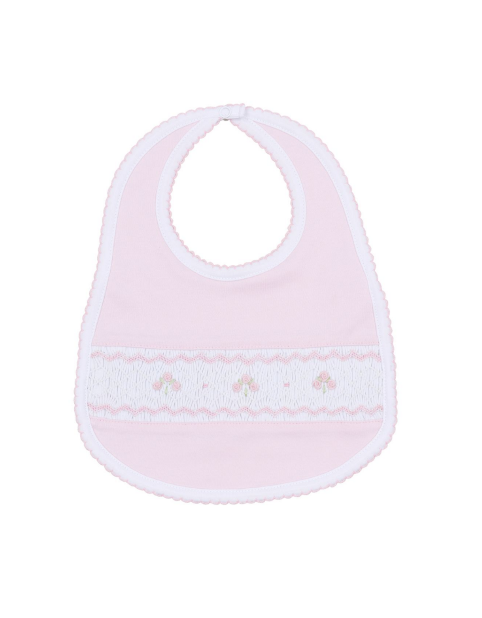 Magnolia Baby Lillian Smocked Bib, Pink