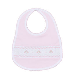 Magnolia Baby Lillian Smocked Bib, Pink