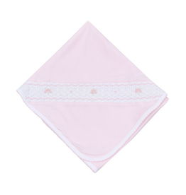 Magnolia Baby Lillian Smocked Blanket, Pink