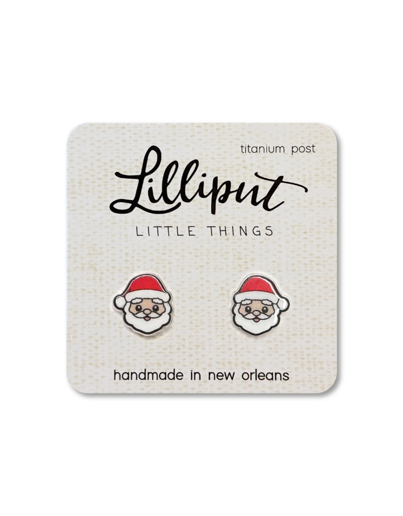 Lilliput Little Things Santa Claus Stud Earrings