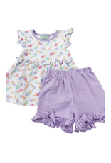 Sage and Lilly Abi Ice Cream Short Set