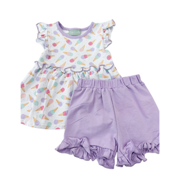 Sage and Lilly Abi Ice Cream Short Set