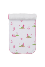 Kissy Kissy Golf Championship Burp Cloth Pink