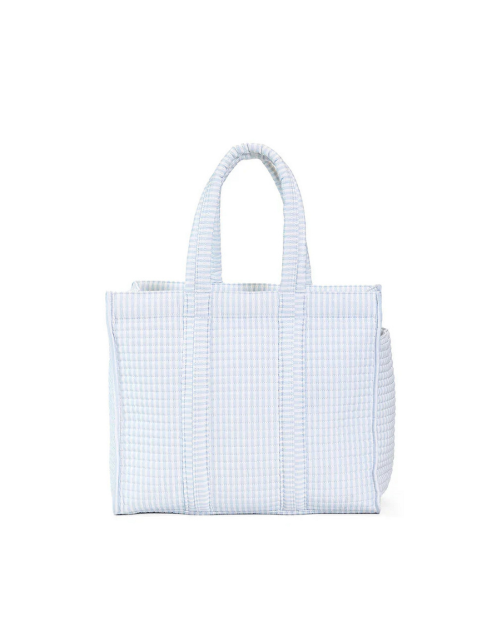 TRVL Design Quilted Mini Go Go Tote, Pimlico Stripe Blue