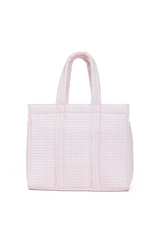 TRVL Design Quilted Mini Go Go Tote, Pimlico Stripe Pink