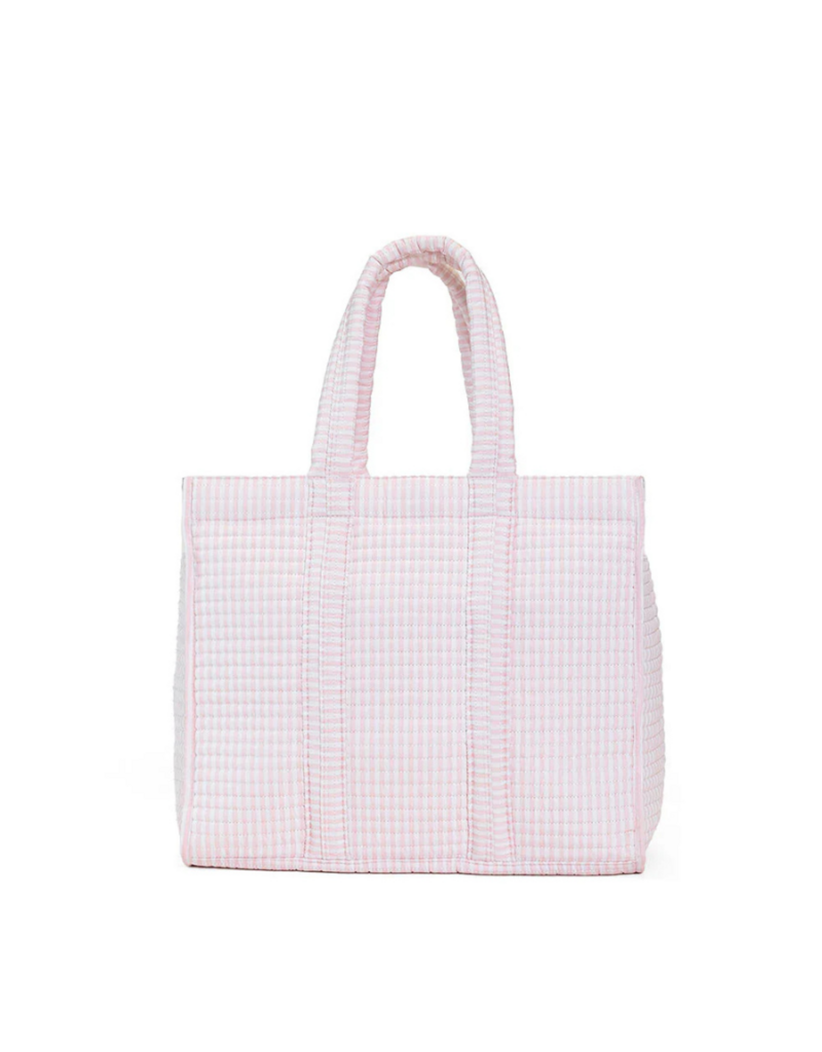 TRVL Design Quilted Mini Go Go Tote, Pimlico Stripe Pink