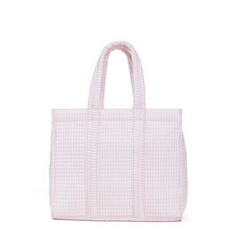 TRVL Design Quilted Mini Go Go Tote, Pimlico Stripe Pink