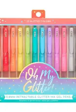OOLY Oh My Glitter! Retractable Glitter Gel Pens - Set of 12