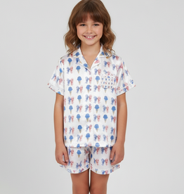 Tweenstyle Satin Loungewear Set- Stars, Stripes & Ice Cream