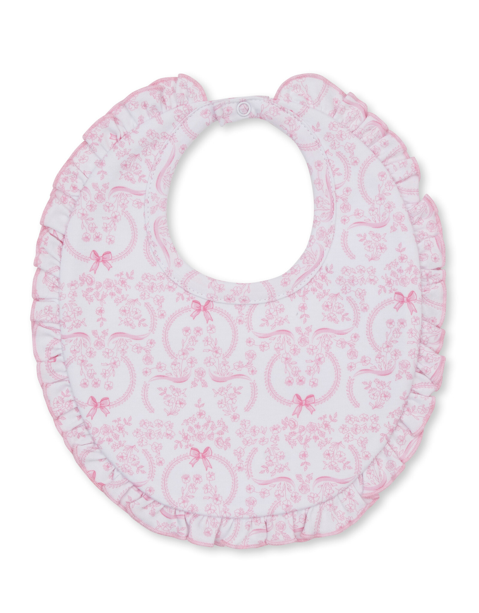 Kissy Kissy Delicate Blooming Bows Bib
