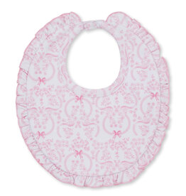 Kissy Kissy Delicate Blooming Bows Bib
