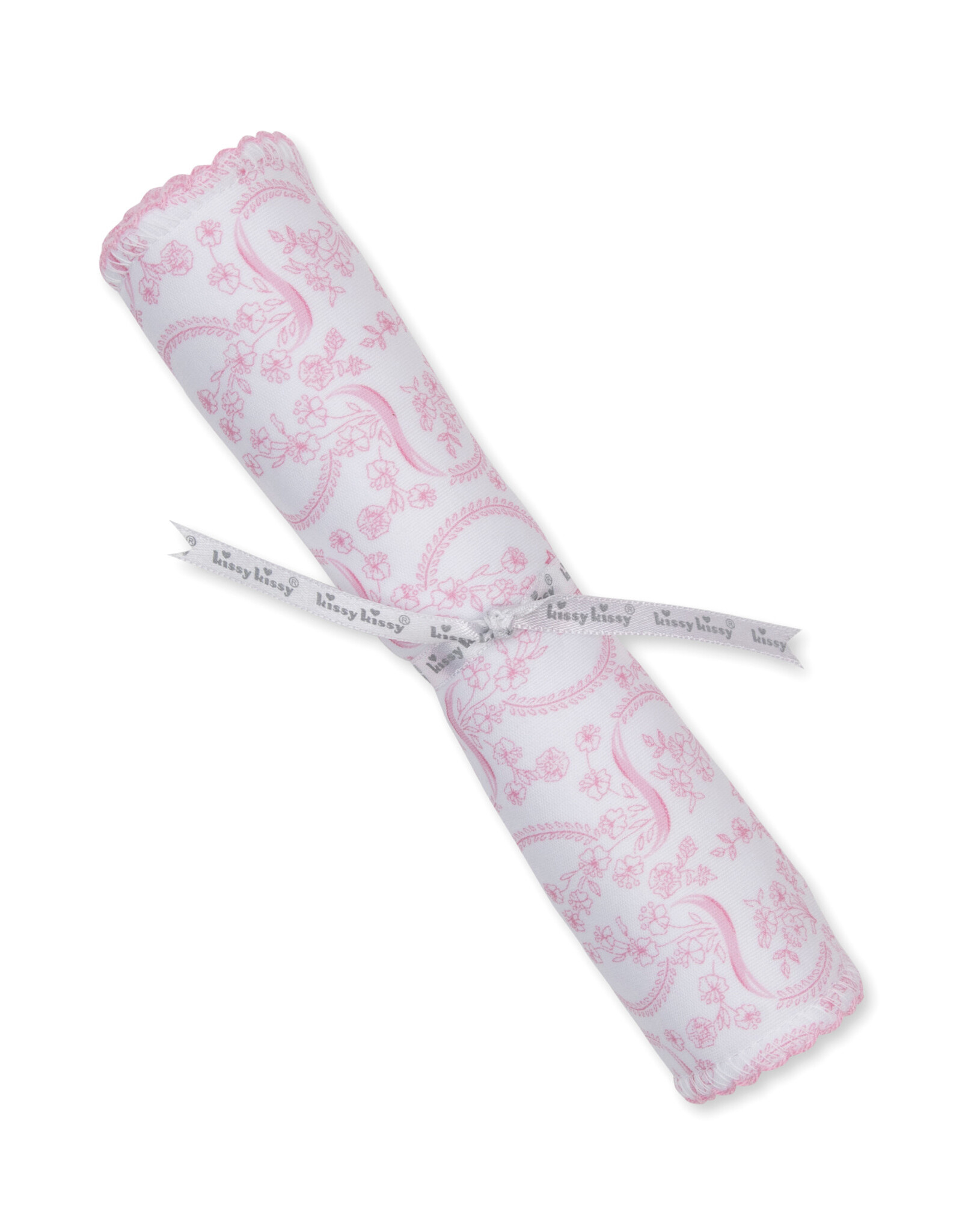 Kissy Kissy Delicate Blooming Bows Burp Cloth