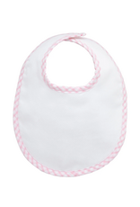 3 Marthas Big Check Basic Bib, Pink