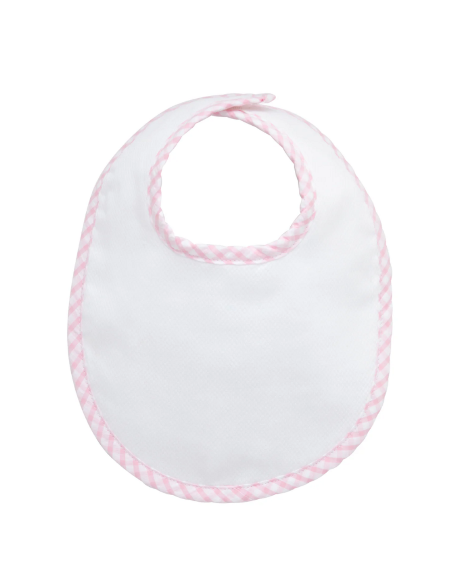 3 Marthas Big Check Basic Bib, Pink