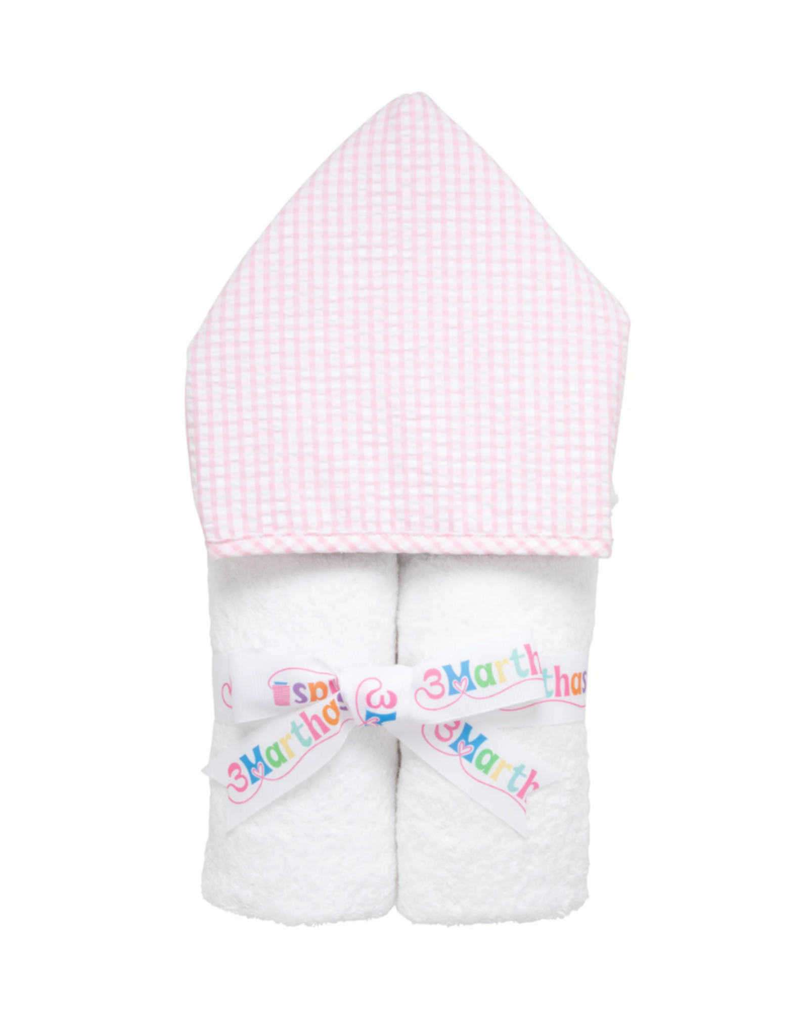 3 Marthas Big Check Everykid Towel, Pink