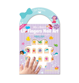 The Piggy Story Inc. Lil' Fingers Nail Art Stickers, Mermiads & Friends