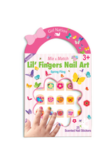 The Piggy Story Inc. Lil' Fingers Nail Art Stickers, Spring Fling