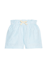 Bisby Patch Pocket Shorts, Aqua Sparkle Seersucker