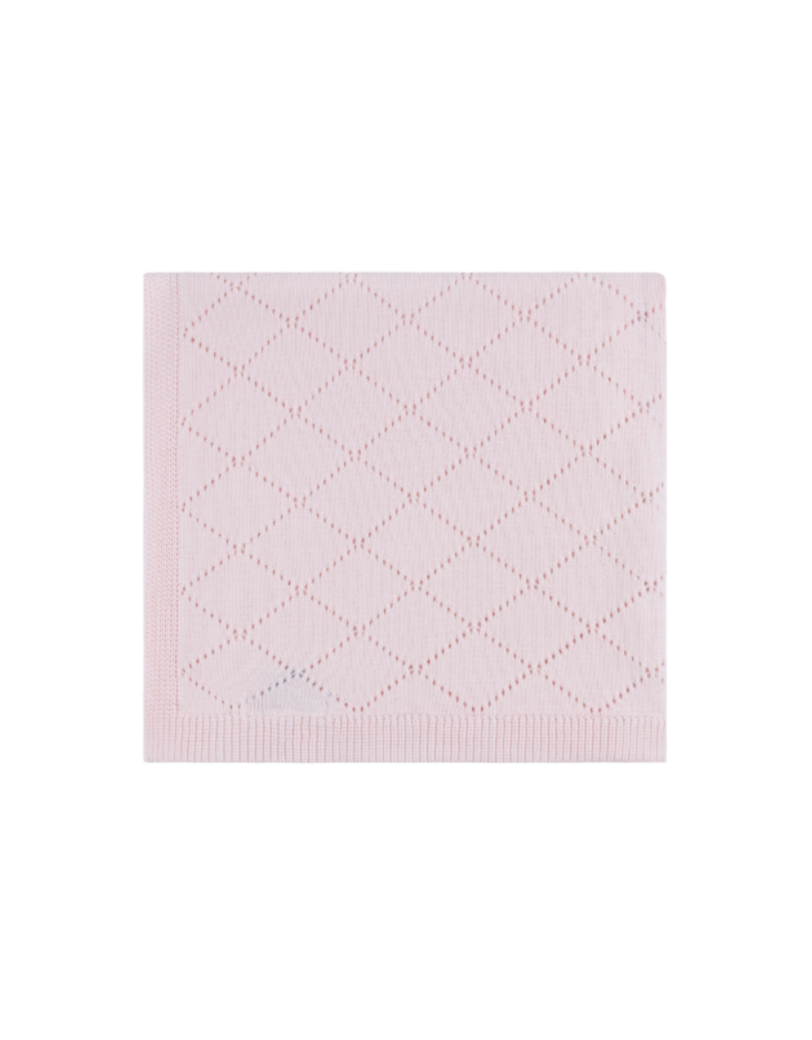 Feltman Brothers Pink Diamond Pointelle Blanket